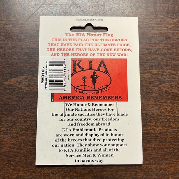 KIA The Brave & The Free patch - Picture 2 of 4